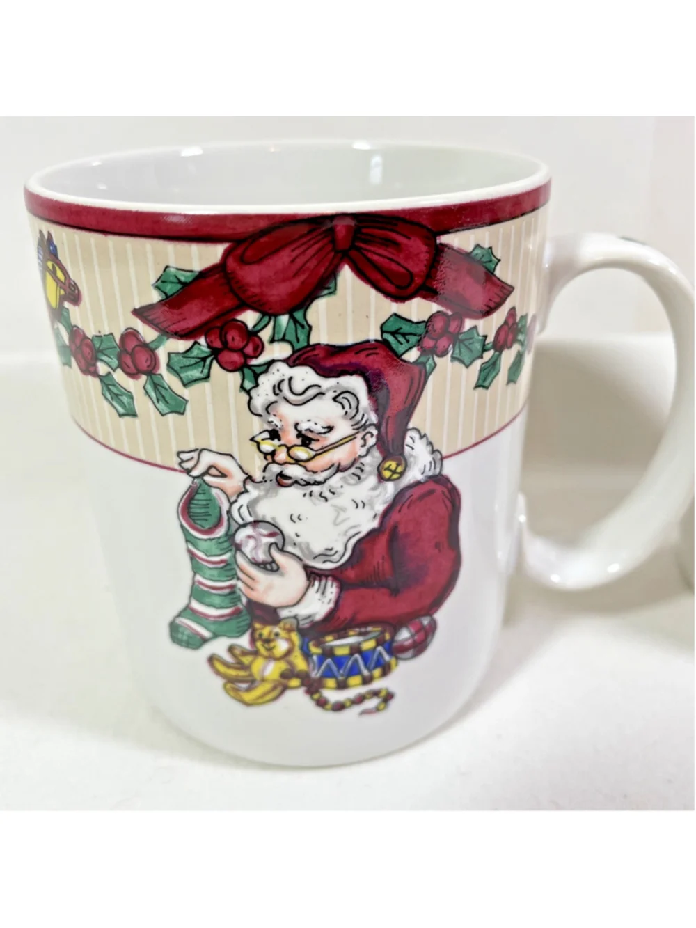 Vintage Fitz and Floyd Santa's List Coffee Tea 4